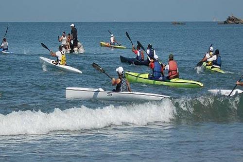 Sol, vento e ótimas condições do mar receberam os canoístas no evento que aconteceu neste fim de semana em São Sebastião/ Foto: Divulgação